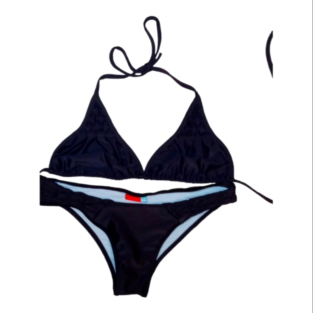 Maya black swimming top and bottom small